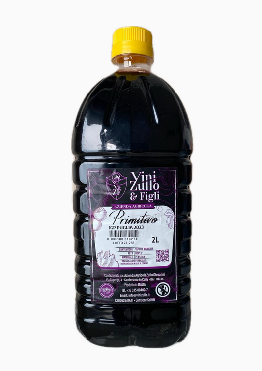Vino Primitivo IGP Puglia 2 LT